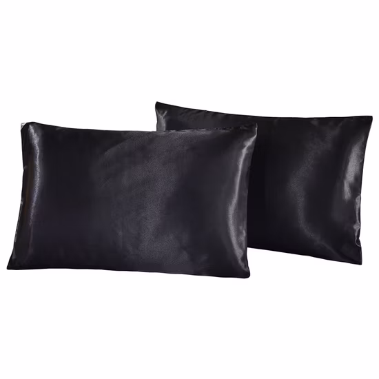 Taie d'oreiller en Satin de soie Pure, taie d'oreiller en soie imitée