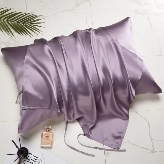 Taie d'oreiller en soie 100% soie, taille personnalisée, avec conception et boîte personnalisées, vente en gros