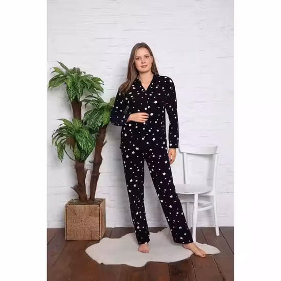 Conception personnalisée vente chaude pyjamas pour hommes hiver dessin animé à manches longues col rond hommes pyjamas pour vêtements de nuit en polaire corail costume hommes vêtements de nuit en coton de soie